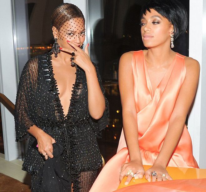 Beyonce Knowles and Solange Knowles