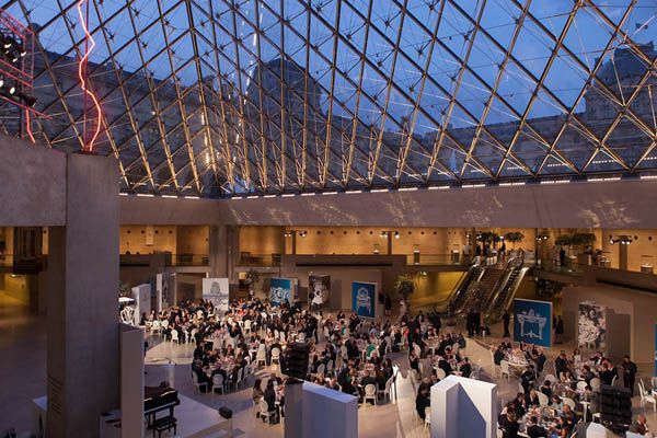 The scene at the Breguet gala dinner at the Louvre