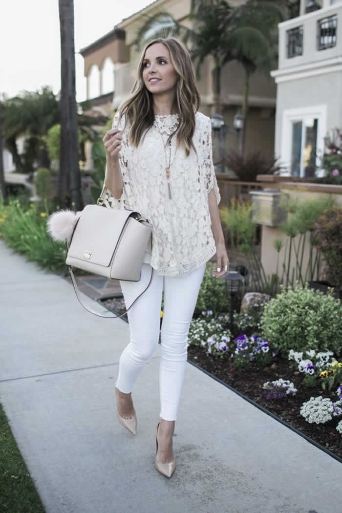 white jeans Outfit