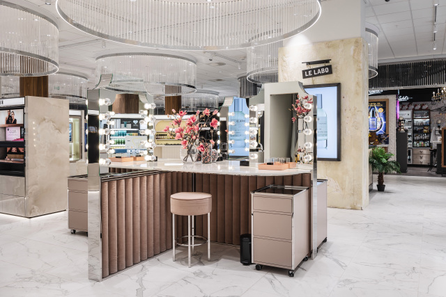 Inside the new Steen & Strom beauty hall.