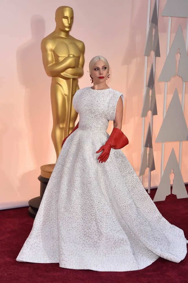 Lady Gaga Oscar 2015 Dress