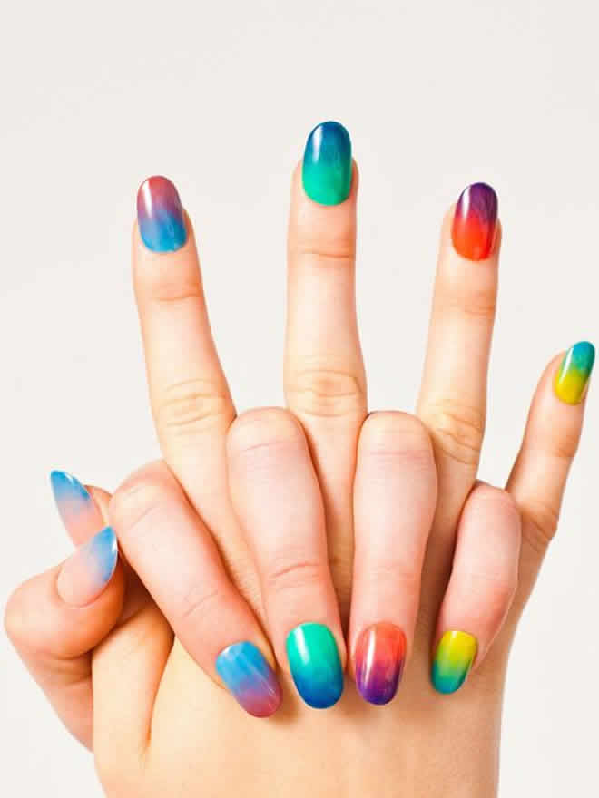 6 Rainbow Manicures to Get You Out of Your Fall Nail Rut