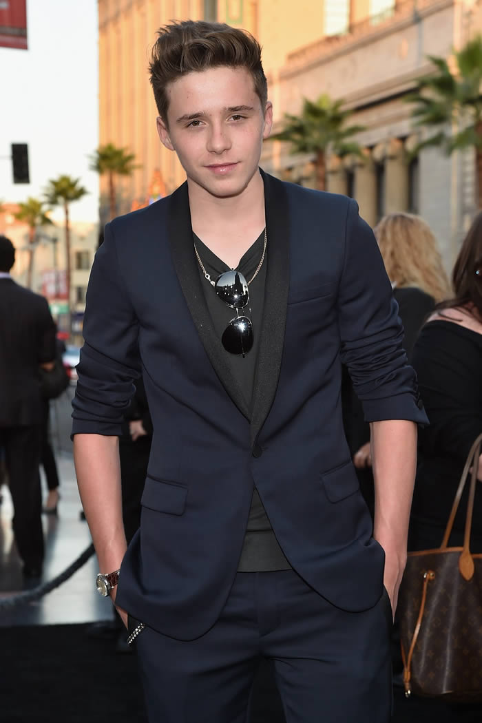 Brooklyn Beckham shoots Burberry's campaign