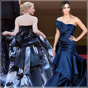 Eva Longoria and Cate Blanchett at Carol Premiere in Cannes