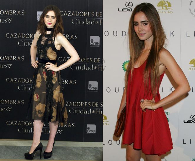 Fashionable Lily Collins
