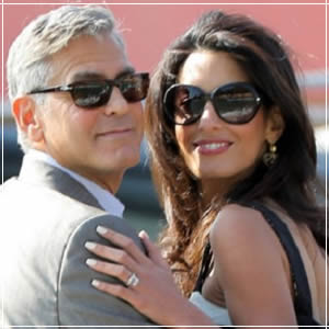 George Clooney with Wife
