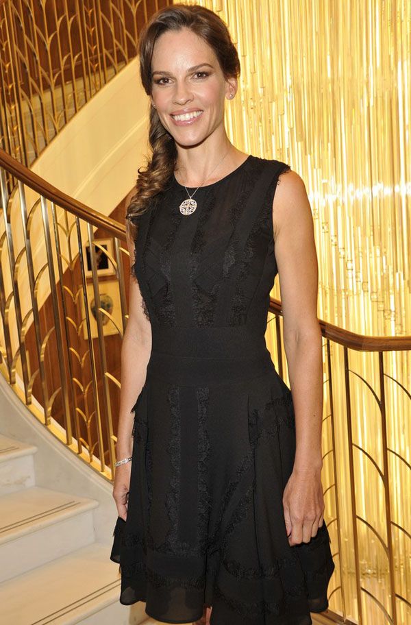 Hilary Swank in Elie Saab