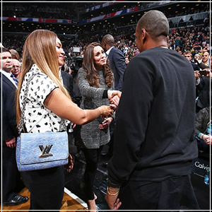 Kate Middleton and Prince William met Hollywood royalty Beyonce and Jay Z