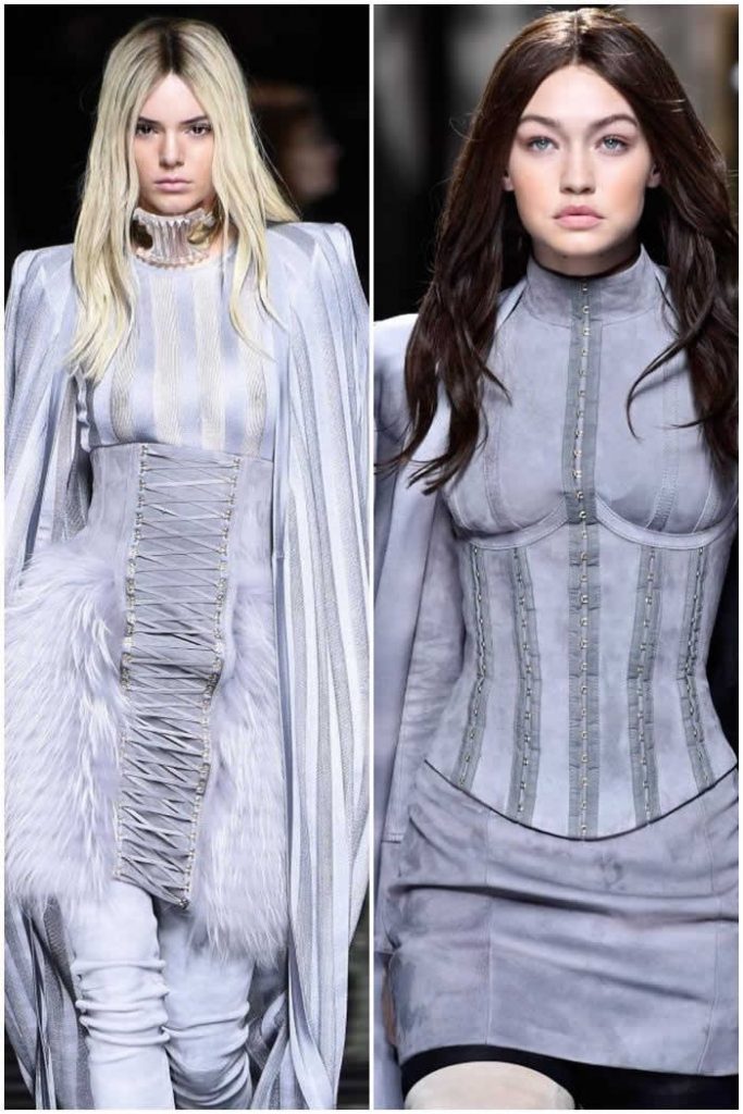 Gigi Hadid & Kendall Jenner Swap Hair Color At Paris Fashion Week Show