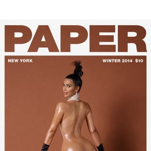 Kim Kardashian Bares Her Entire Booty For PAPER Magazine