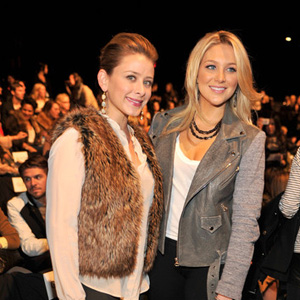 Stephanie Pratt and Lo Bosworth at Mercedes-Benz Fashion Week 2011 in New York City