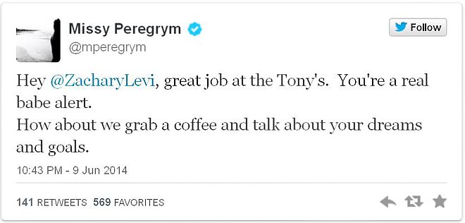 Missy Peregrym Tweet