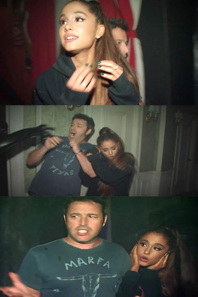 Watch Ariana Grande Walk Through a Haunted House for 'Ellen'