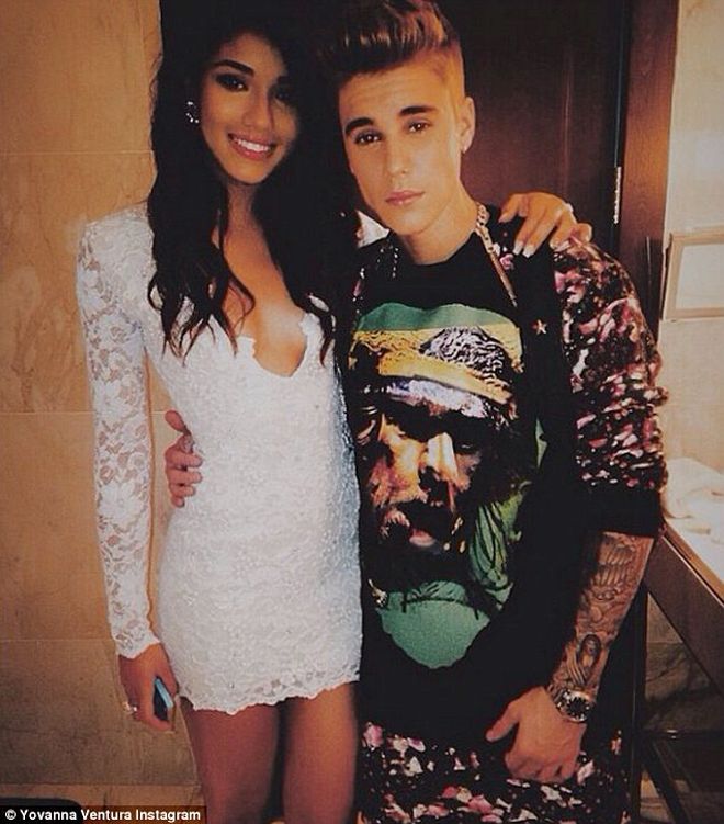 Justin Bieber and Yovanna Ventura