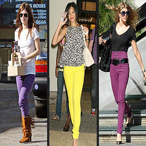 Colored Denim Trend Influencing Footwear, Accessories