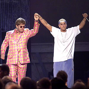 Elton John Lending His Shoulder To Eminem To Fight Drug Problem