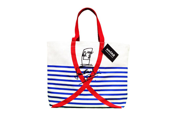 Tote bag designed by Jean Paul Gaultier