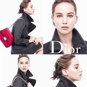 Jennifer Lawrence appears bare faced in her latest Miss Dior advert.