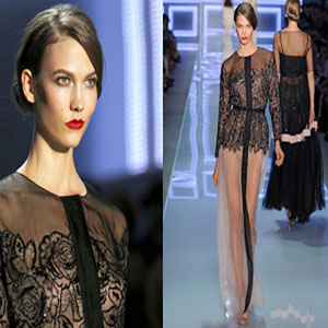 Karlie Kloss makes catwalk return in Paris