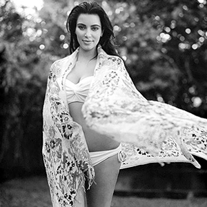 Kim Kardashian Poses For First Pregnancy Bikini Photo Shoot