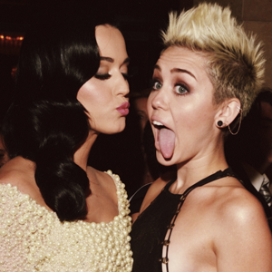 Miley Cyrus And Katy Perry Share Kiss At 'Bangerz' LA Concert