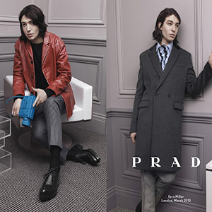 Christoph Waltz Models for Prada