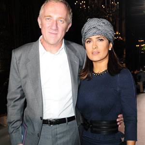 Salma Hayek And Francois-Henri Pinault In Fashion Spotlight