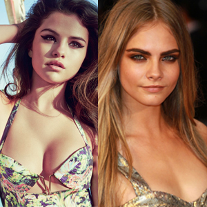 Selena Gomez and Cara Delevingne Fun at Beach
