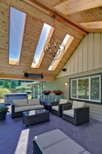 Living Room Skylight Design Ideas