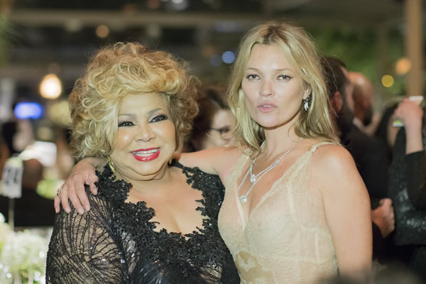 Alcione and Kate Moss