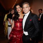 Amal Clooney in Maison Margiela and George Clooney