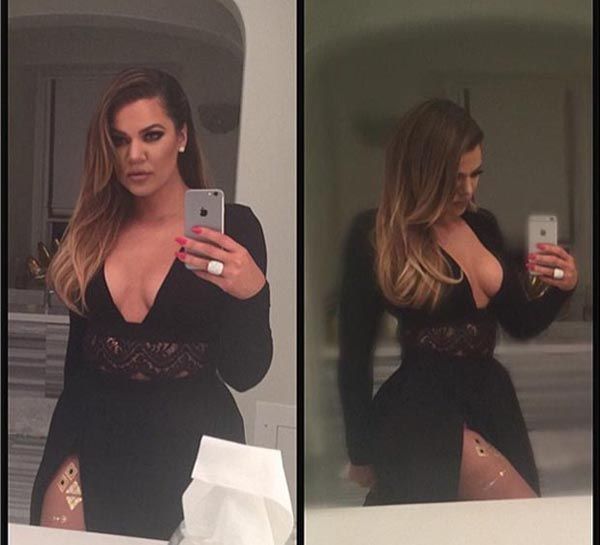 Khloe at Kris Jenner's Christmas Eve party