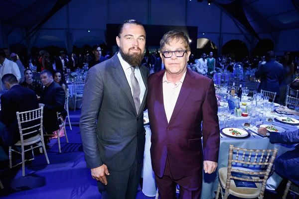 Leonardo DiCaprio and Elton John