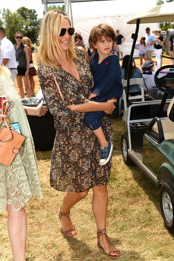 Molly Sims and son Brooks Stuber