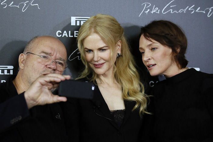 Peter Lindbergh, Nicole Kidman and Uma Thurman