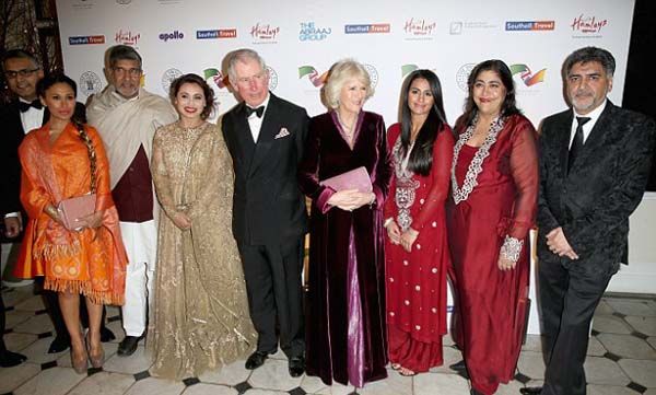 Prince Charles and Camilla with Bollywood stars