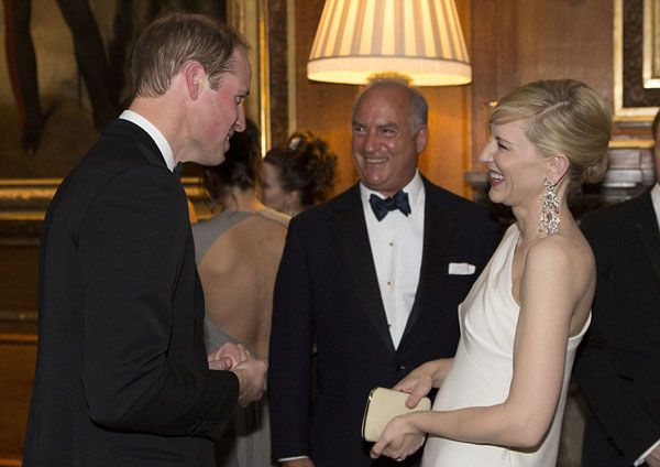 Prince William with Cate Blanchett