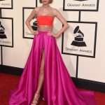 Taylor Swift wears Atelier Versace at the 2016 Grammy Awards