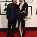 The Weeknd and Bella Hadid at the 2016 Grammy Awards