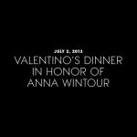 The Best Parties of 2013 - Valentino's Dinner