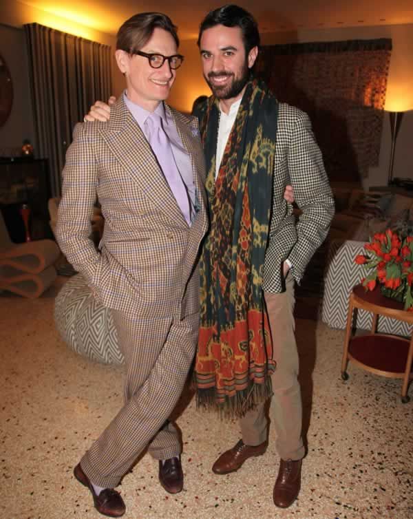 Vogue's Hamish Bowles and Guido Taroni