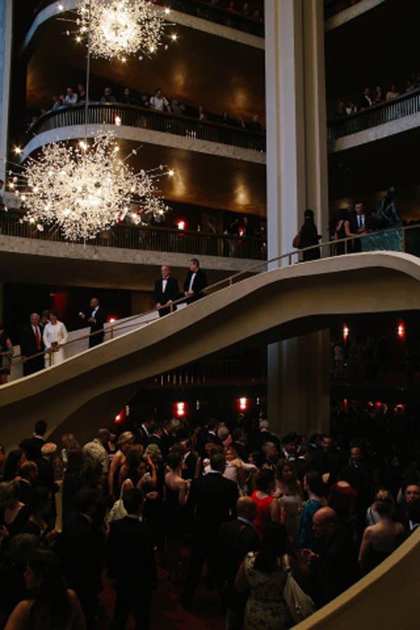 Scene inside the Metropolitan Opera House
