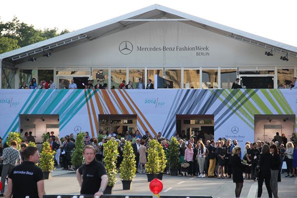 Greek Designer at Mercedes-Benz Fashion Week - Branderburg Gate