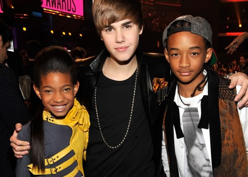 Justin Bieber, Willow and Jaden Smith