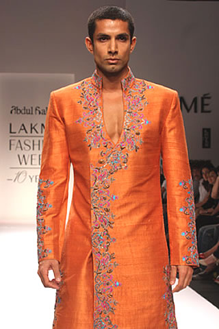 Abdul Halder present his collection in Lakme Fashion Week