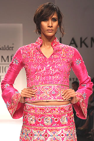 Abdul Halder present his collection in Lakme Fashion Week