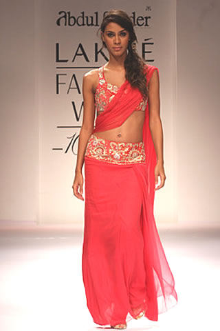 Abdul Halder present his collection in Lakme Fashion Week