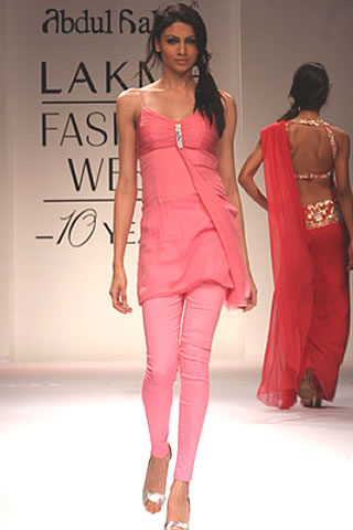 Abdul Halder present his collection in Lakme Fashion Week