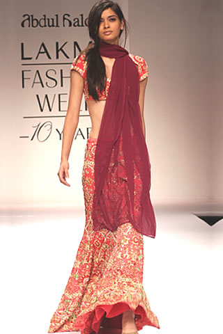 Abdul Halder present his collection in Lakme Fashion Week