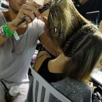 Backstage at Alexander McQueen